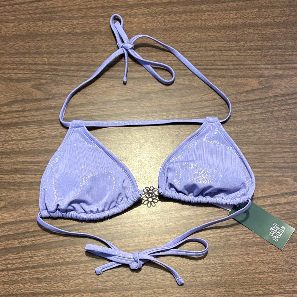 NEW Wild Fable Small Purple Bikini Top NWT